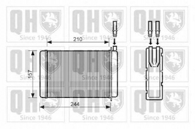 QUINTON HAZELL qhr2051 -  Теплообменник, отопление салона